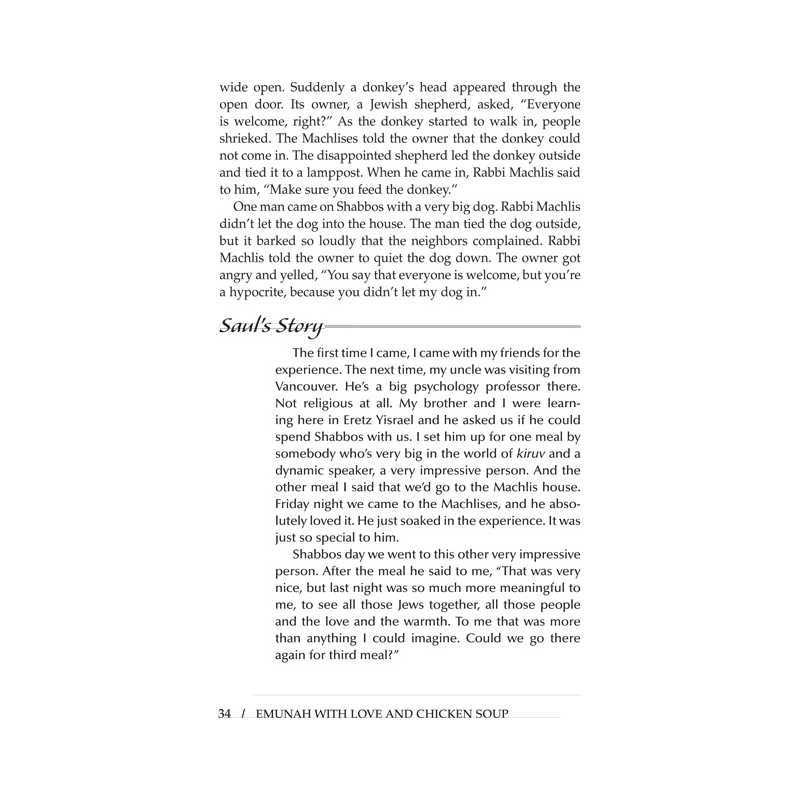 Emunah With Love and Chicken Soup [Rebbetzin Machl | Books | Judaica