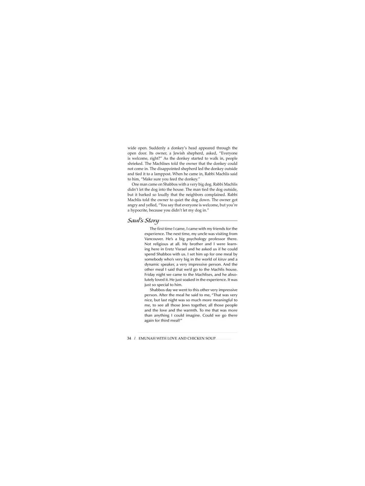 Emunah With Love and Chicken Soup [Rebbetzin Machl | Books | Judaica