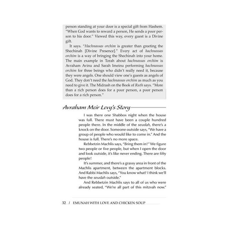 Emunah With Love and Chicken Soup [Rebbetzin Machl | Books | Judaica