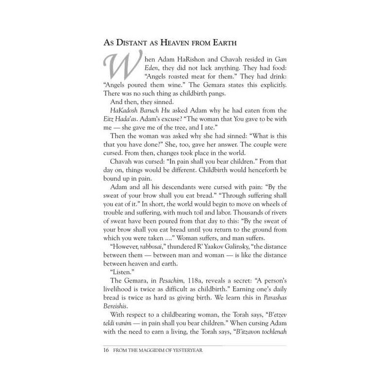 From the Maggidim of Yesteryear - Volume 1: Bereis | Books | Judaica