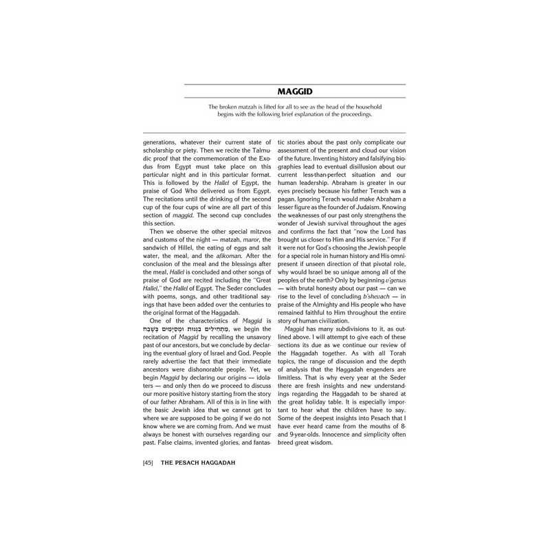 The Pesach Haggadah: Through the Prism of Experien | Passover | Judaic