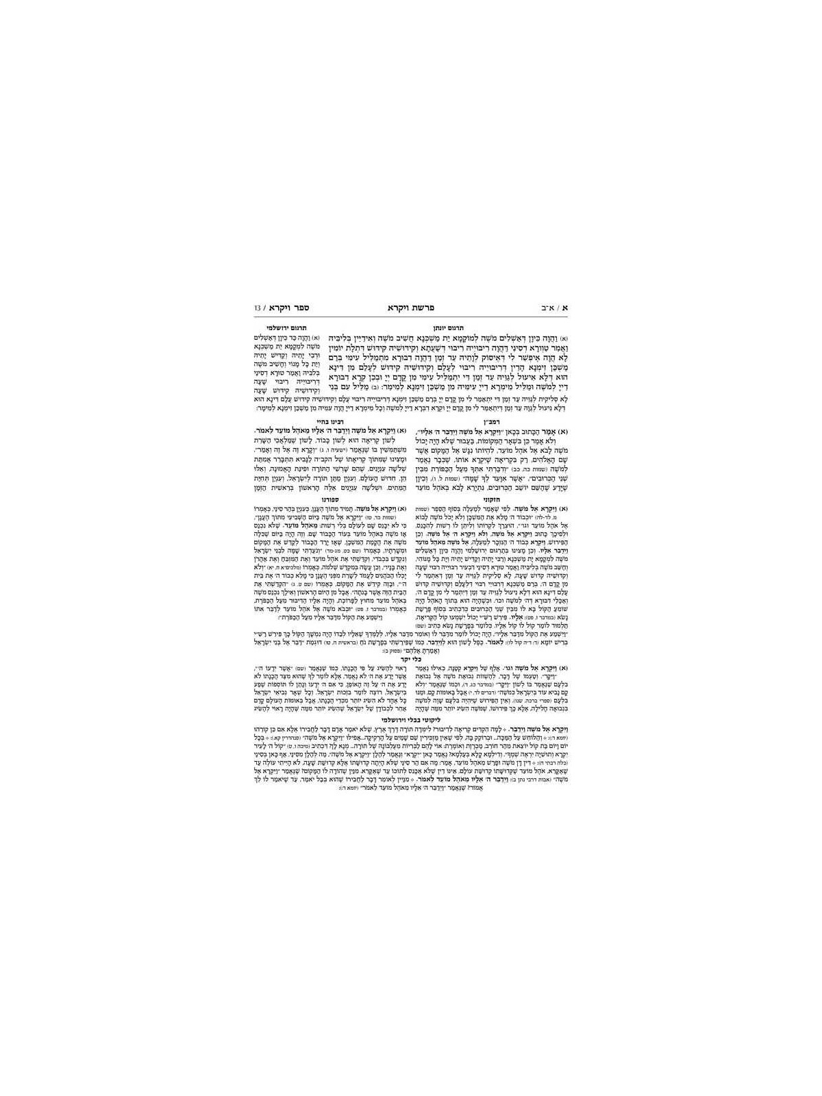 Czuker Edition Hebrew Only Chumash Mikra'os Gedolo | Books | Judaica