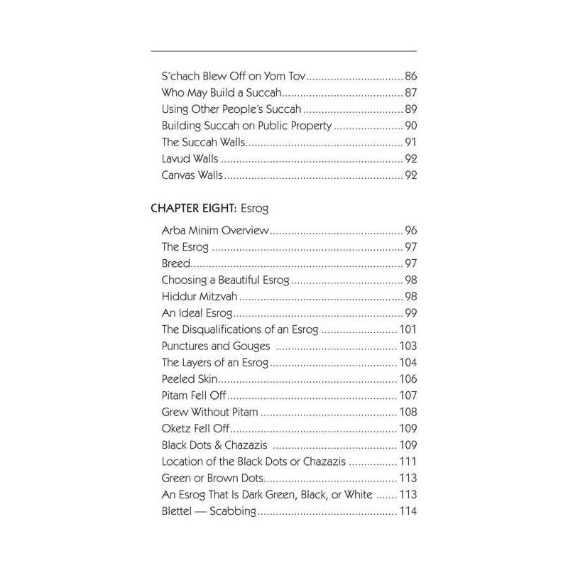 Halachic Handbook: The Laws of the Succah and Four | Sukkot | Judaica