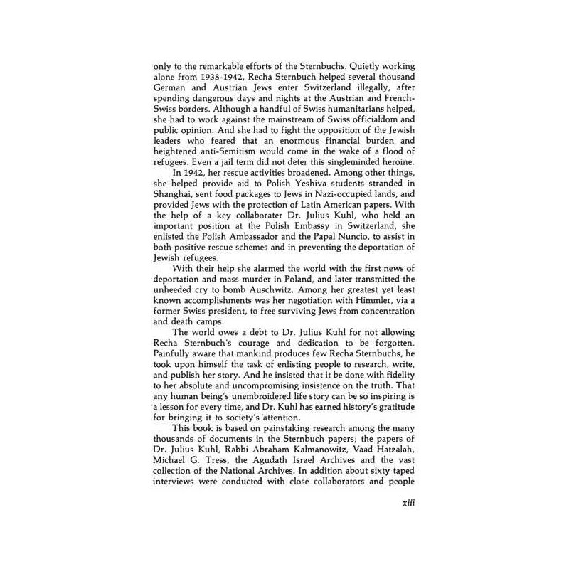 Heroine Of Rescue [Recha Sternbuch] Hardcover | Books | Judaica