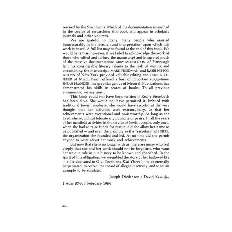 Heroine Of Rescue [Recha Sternbuch] Hardcover | Books | Judaica