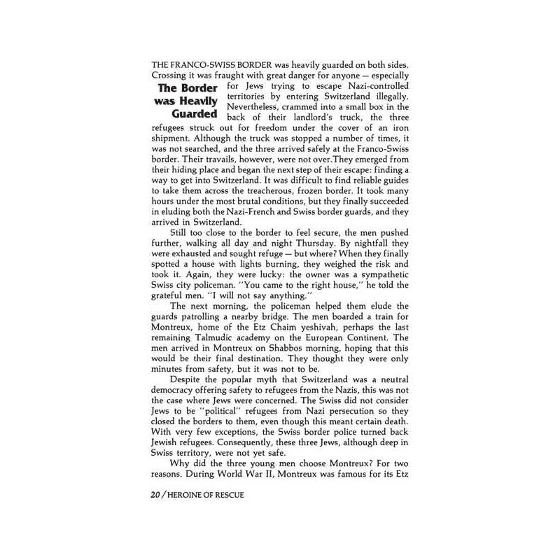 Heroine Of Rescue [Recha Sternbuch] Hardcover | Books | Judaica