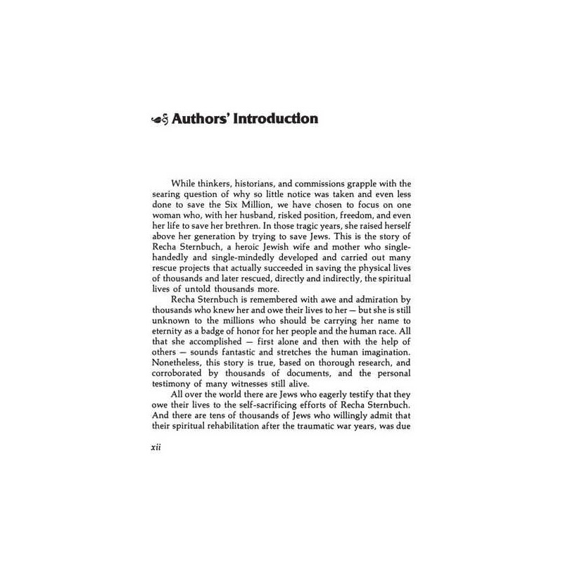 Heroine Of Rescue [Recha Sternbuch] Hardcover | Books | Judaica