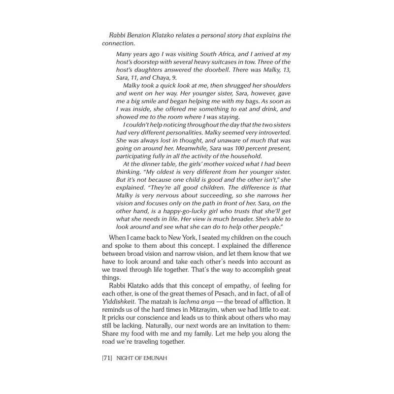 Haggadah: Night of Emunah | Passover | Judaica