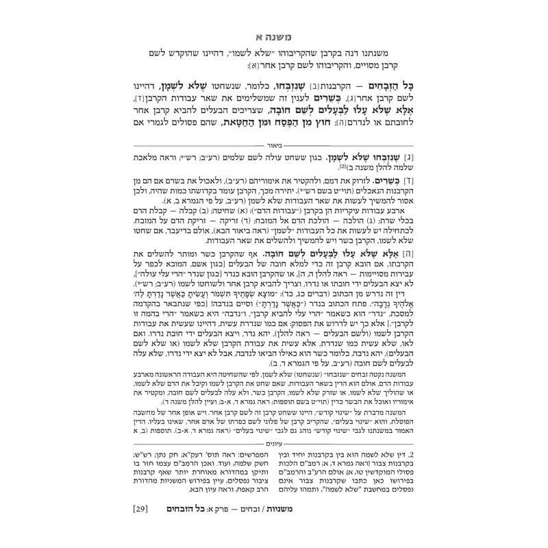 Hebrew Ryzman Mishnah Zevachim (Kodashim) | Books | Judaica