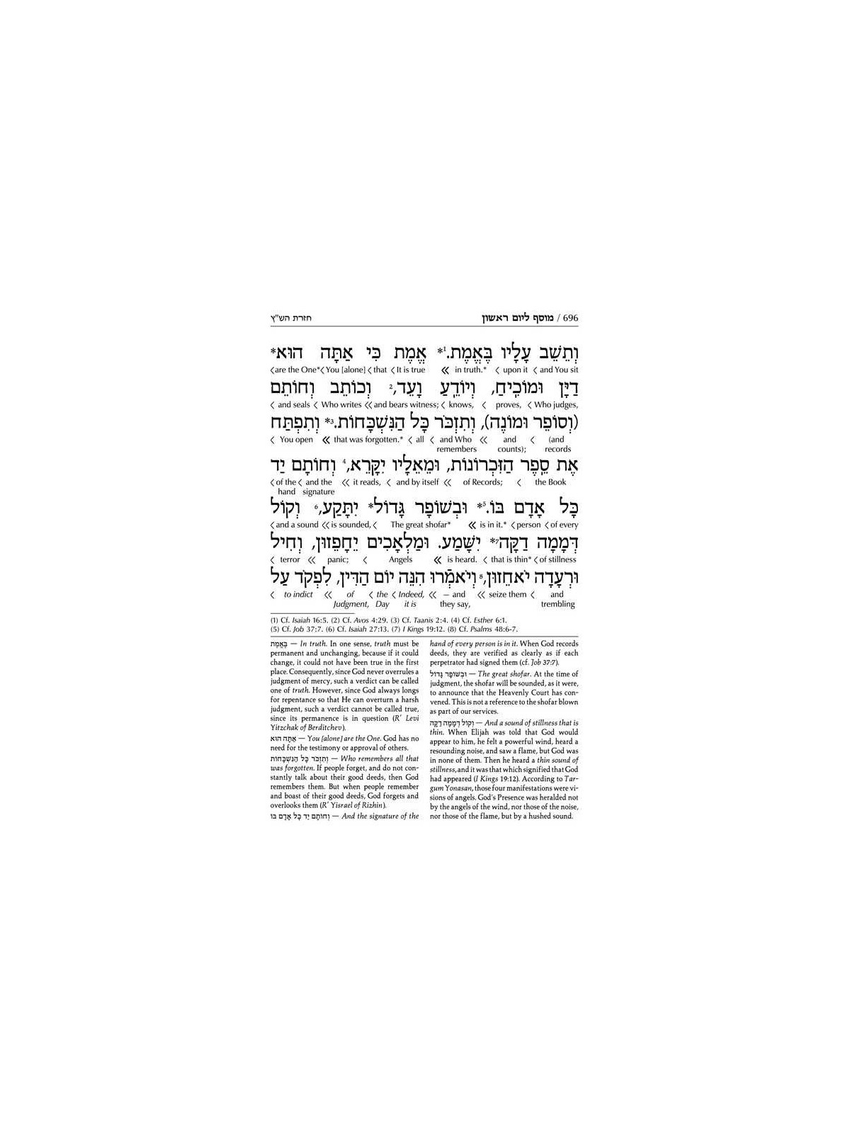 Interlinear 2 Volume Machzor Set - Ashkenaz | Books | Judaica