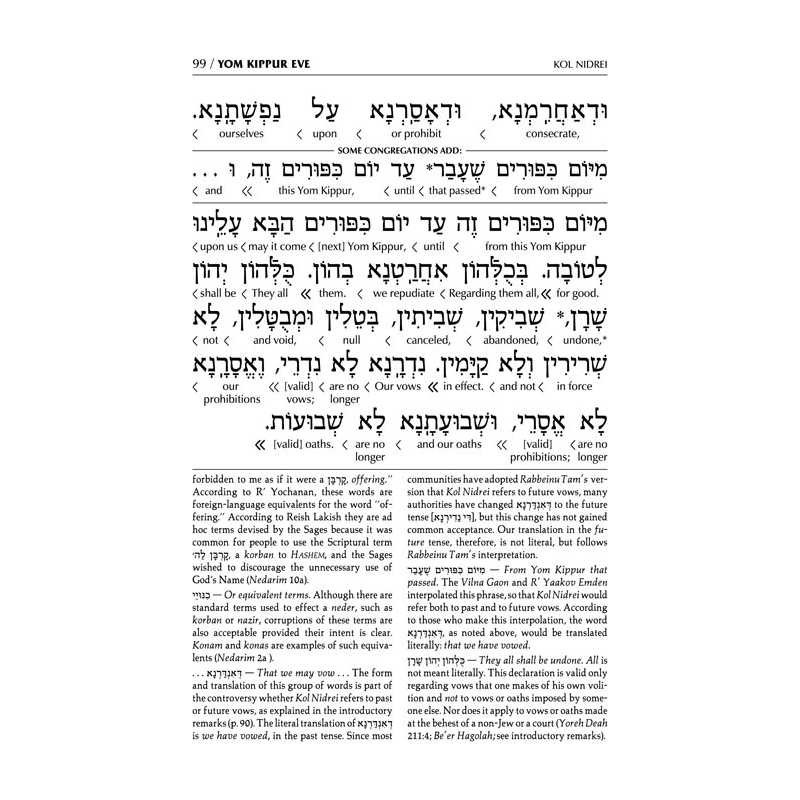 Machzor for Yom Kippur With an Interlinear Transla | Books | Judaica