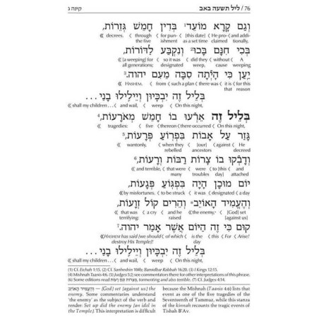 Interlinear Kinnos/Tisha B'Av Siddur Pocket Sefard | Books | Judaica