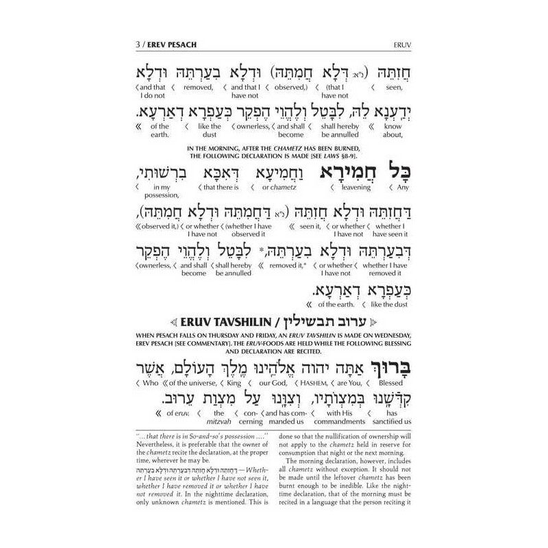 Interlinear Pesach Machzor Full Size Ashkenaz | Books | Judaica
