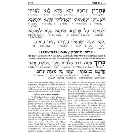 Interlinear Machzor: Pesach Sefard Pocket Hardcove | Books | Judaica