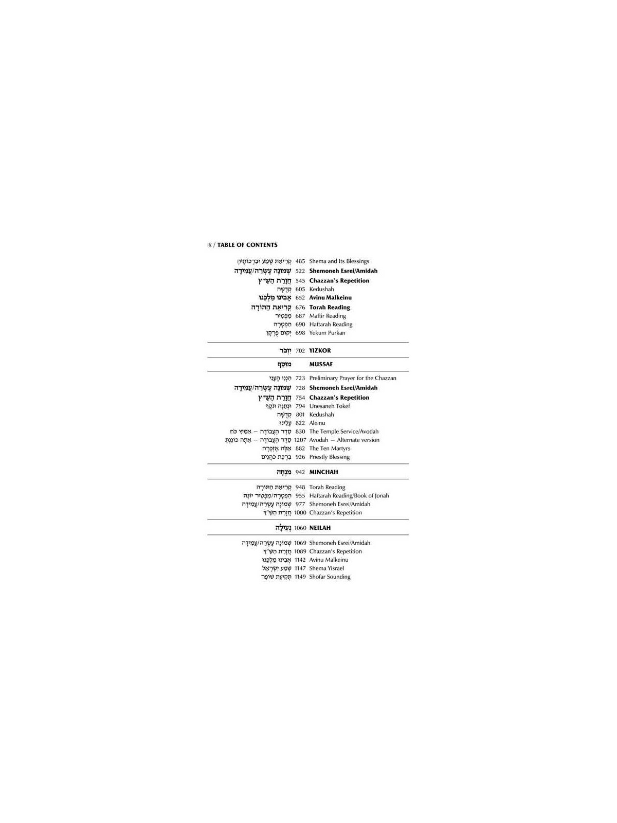 Interlinear Yom Kippur Machzor Full Size Ashkenaz  | Books | Judaica