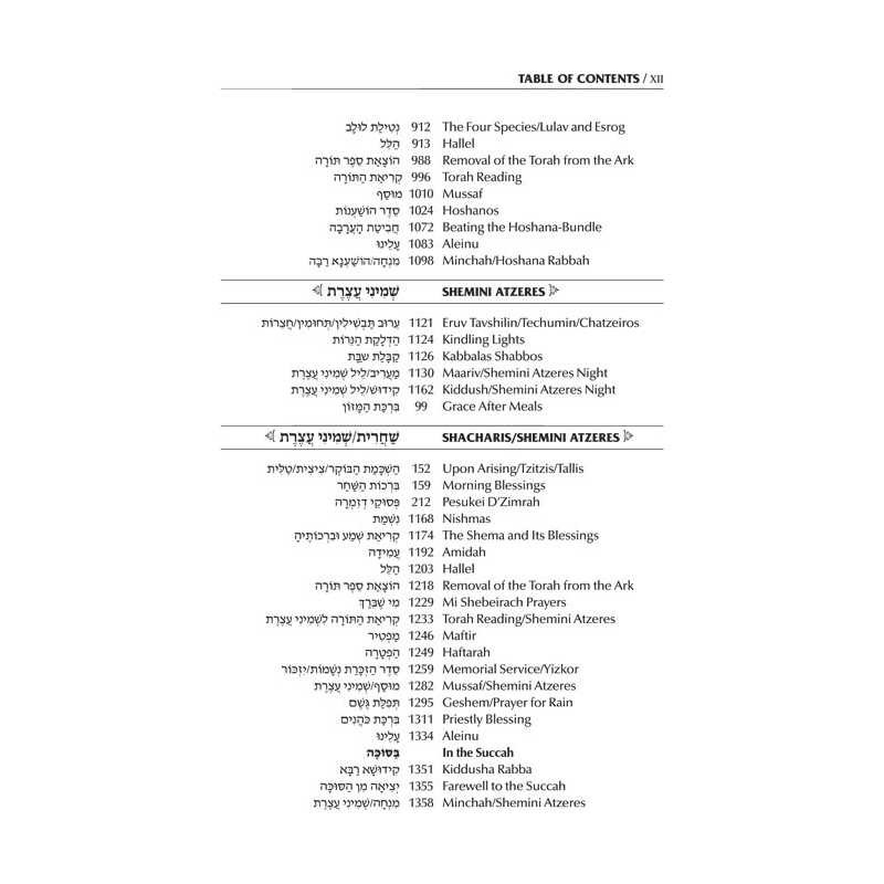 Interlinear Succos Machzor Full Size Ashkenaz - Al | Books | Judaica