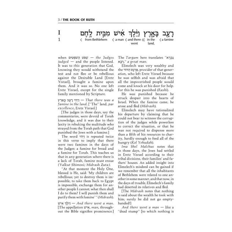 Schottenstein Ed Interlinear Ruth - Hardcover | Books | Judaica