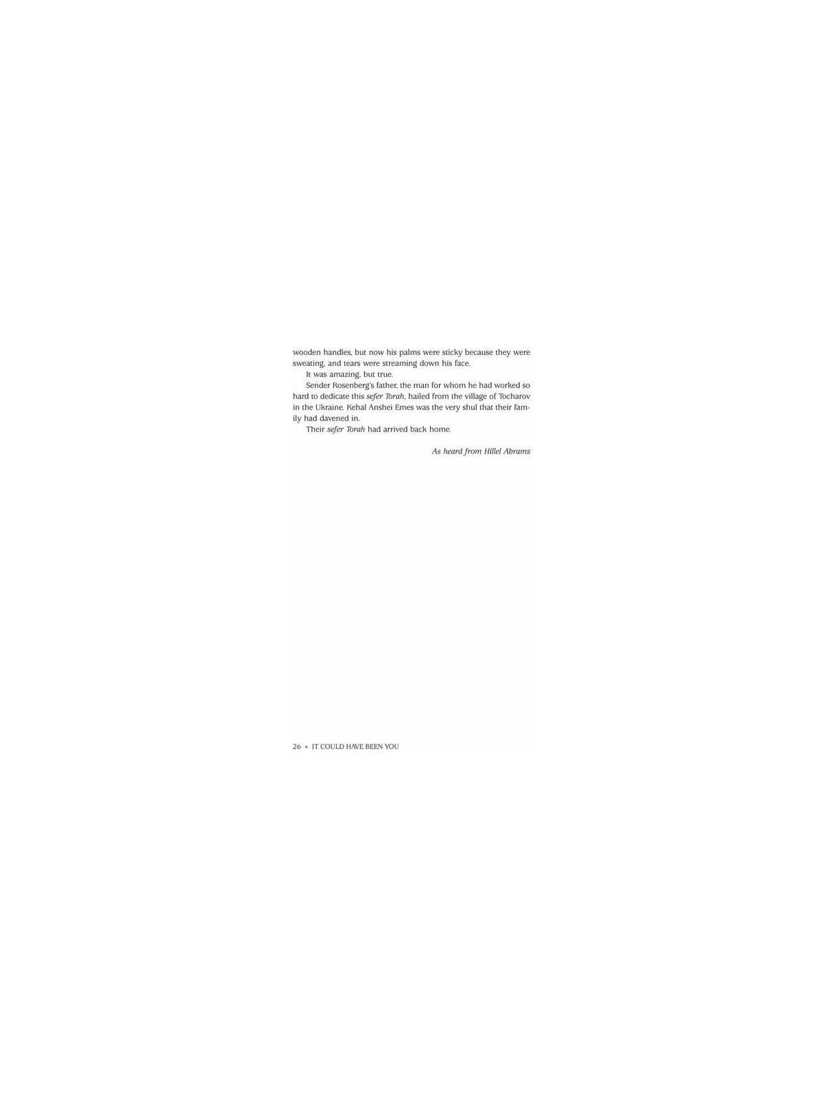 It Could Have Been You - Hardcover | Books | Judaica