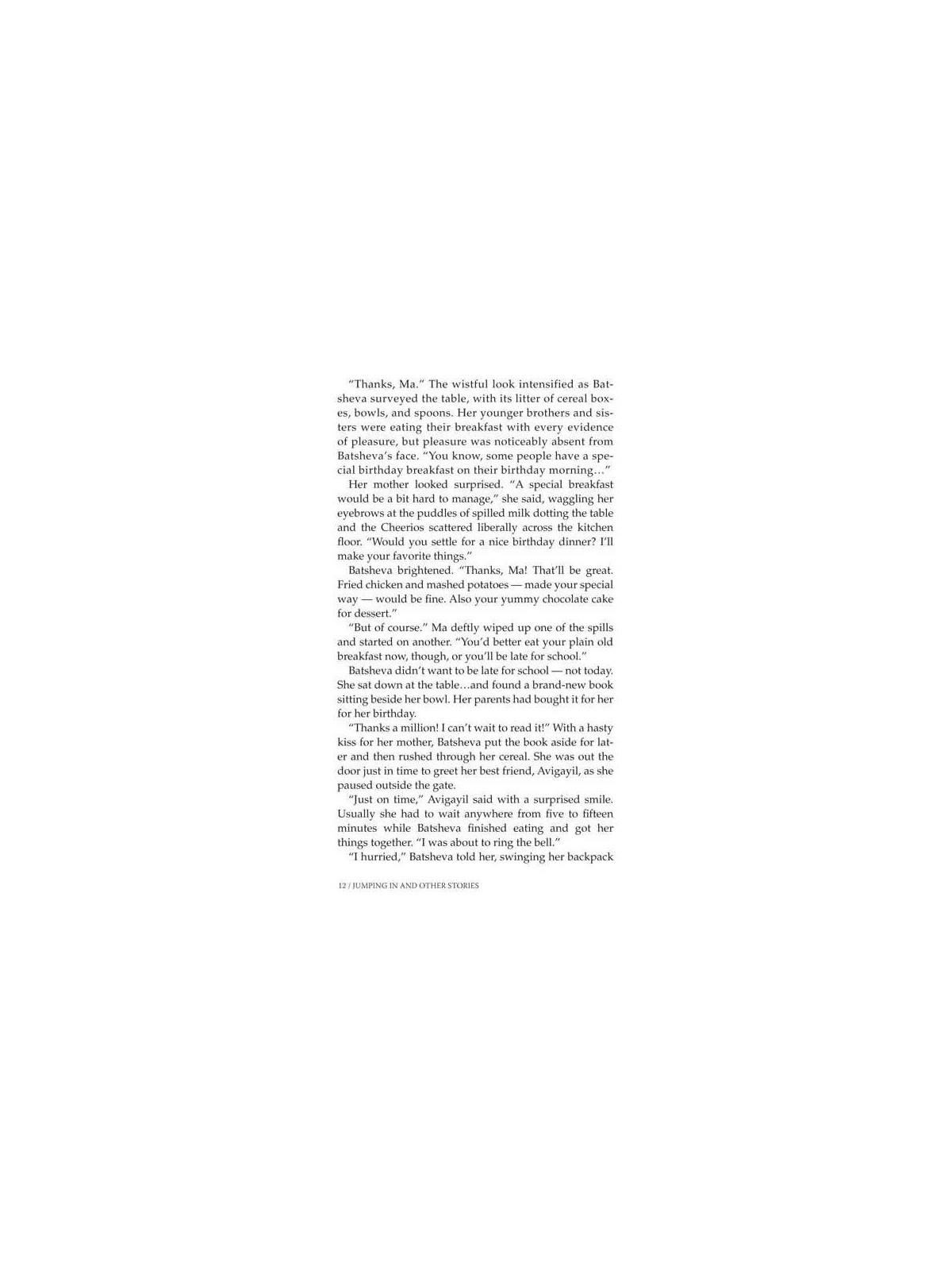Jumping in and Other Stories | Books | Judaica