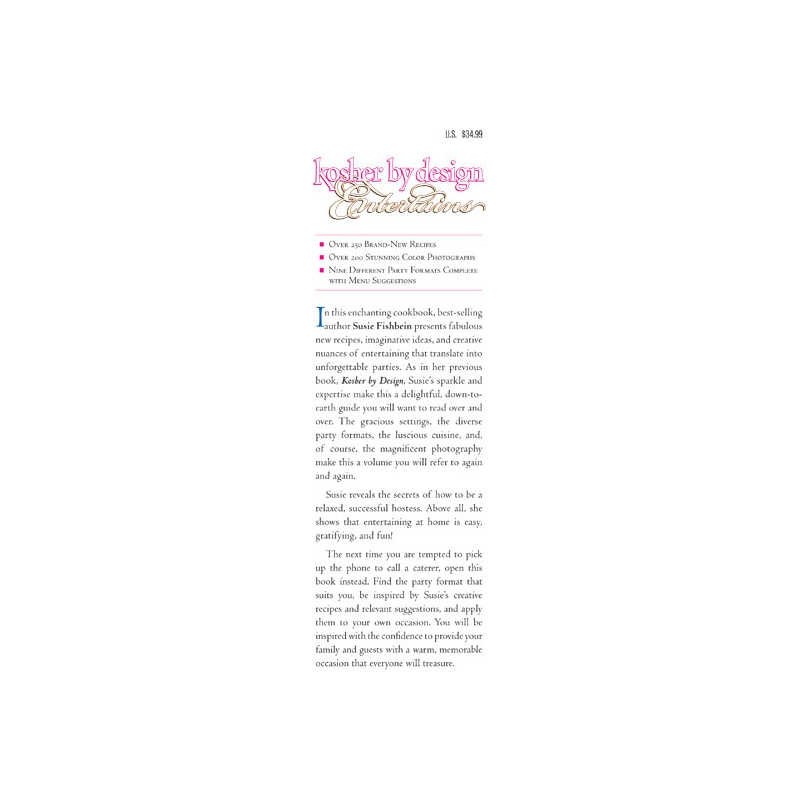 Kosher By Design Entertains | Books | Judaica