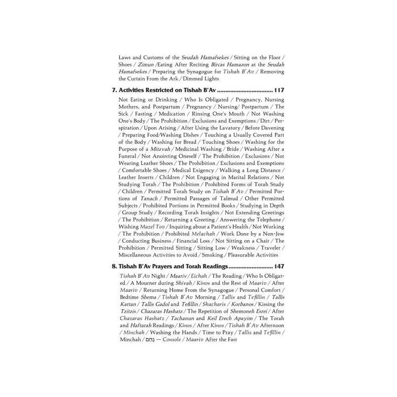 Laws of the 3 Weeks, Tishah B'Av & Fasts Laws of D | Books | Judaica