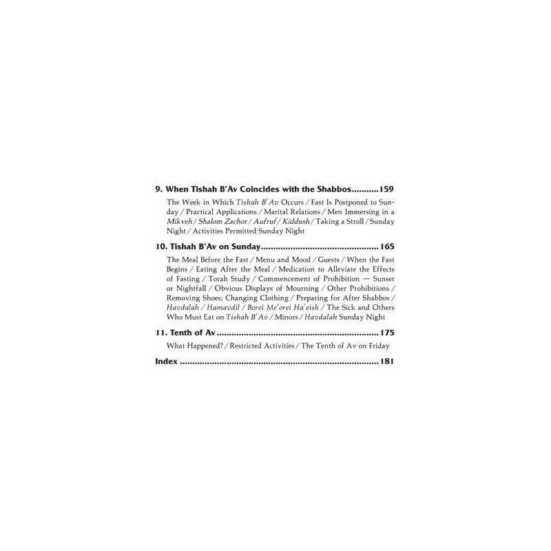 Laws of the 3 Weeks, Tishah B'Av & Fasts Laws of D | Books | Judaica