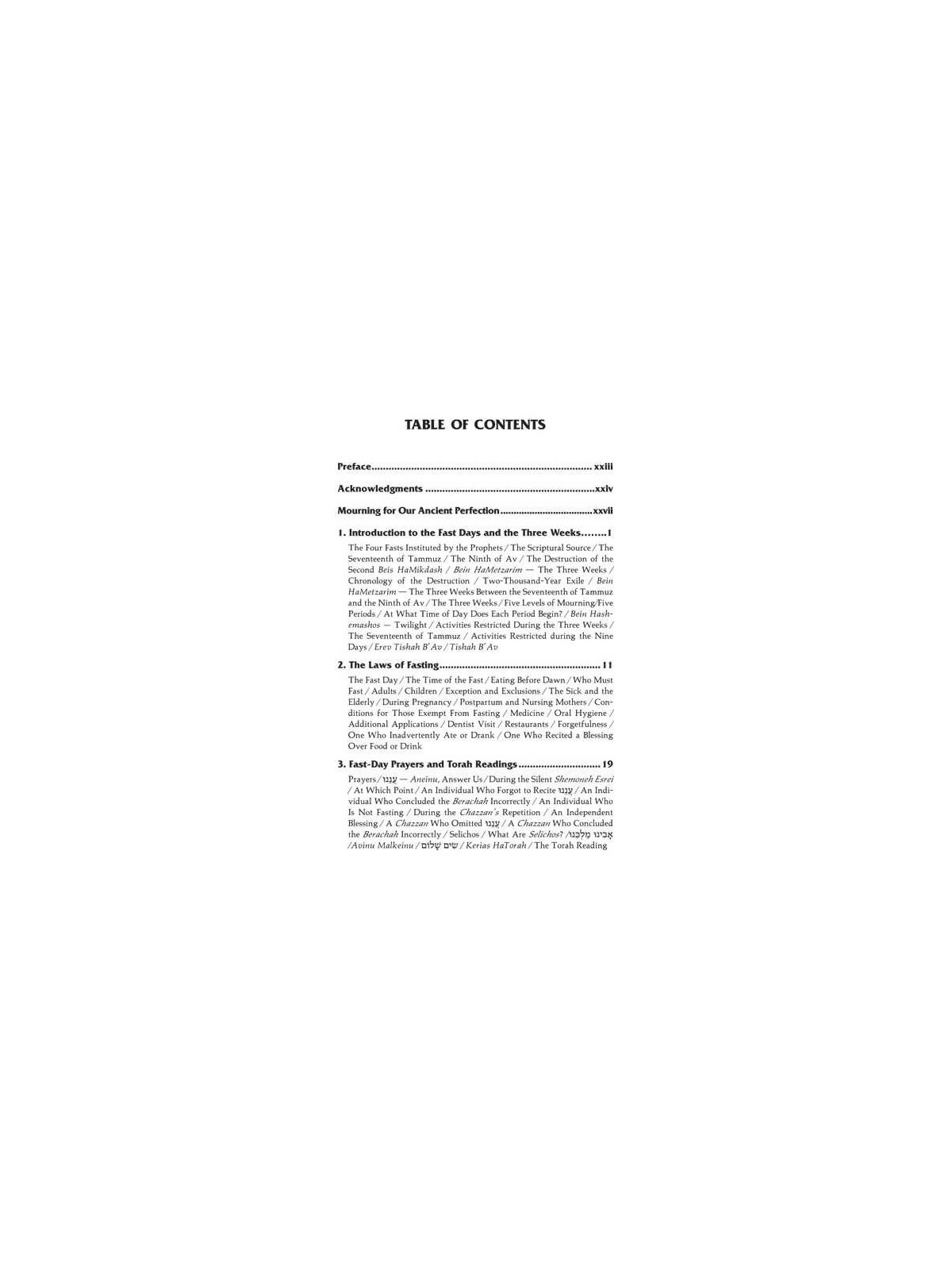 Laws of the 3 Weeks, Tishah B'Av & Fasts Laws of D | Books | Judaica