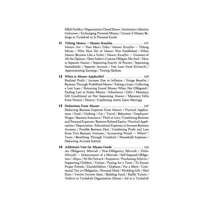The Laws of Tzedakah and Maaser - Hardcover | Books | Judaica