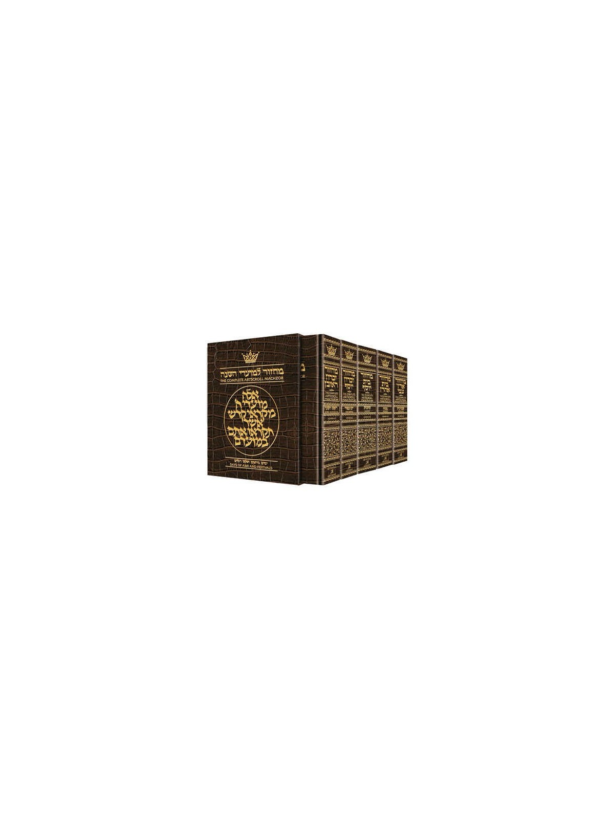 Machzor 5 Vol Slipcased Set Pocket Size Alligator  | Books | Judaica