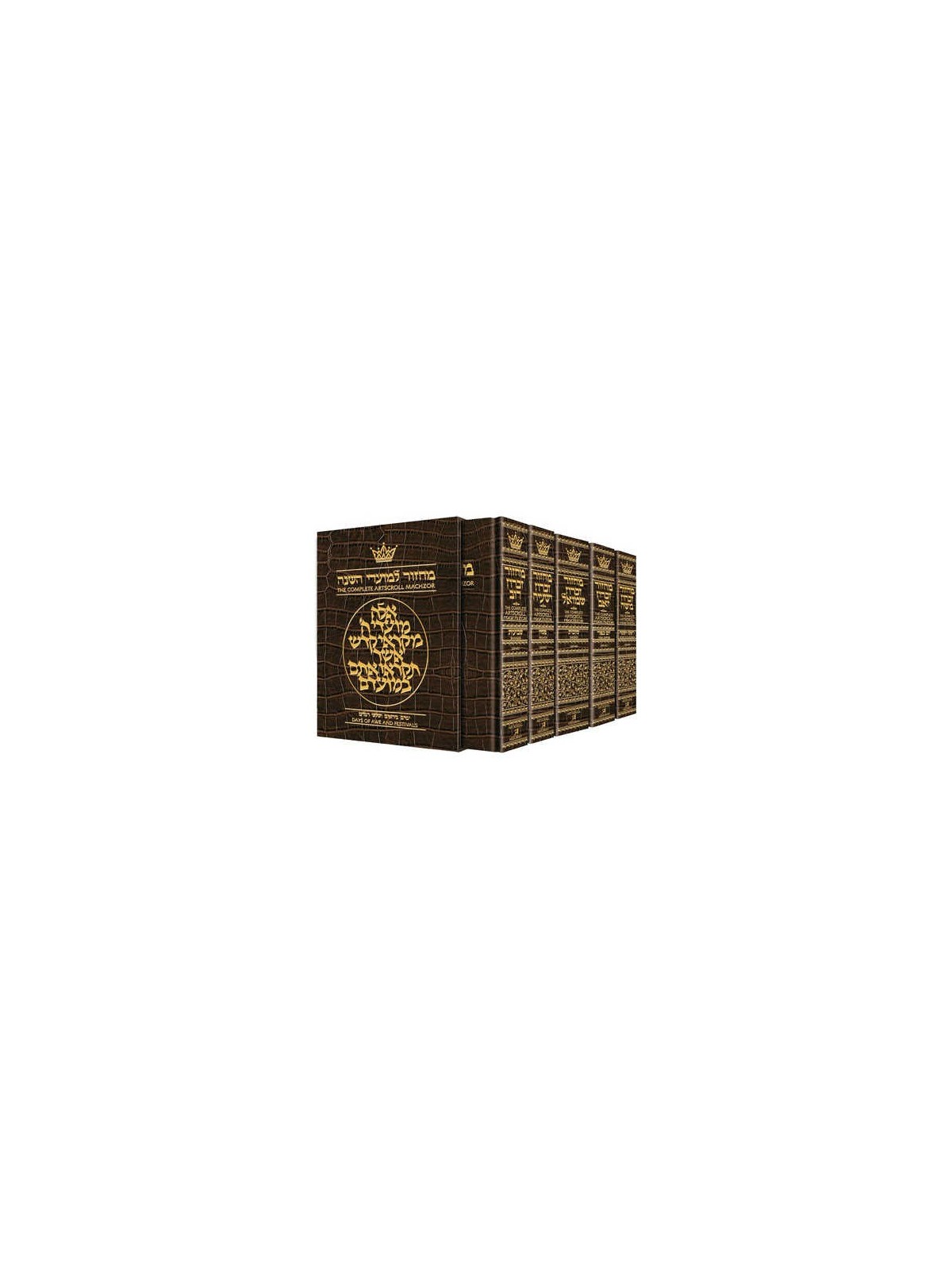 Machzor 5 Vol Slipcased Set Pocket Size Alligator  | Books | Judaica