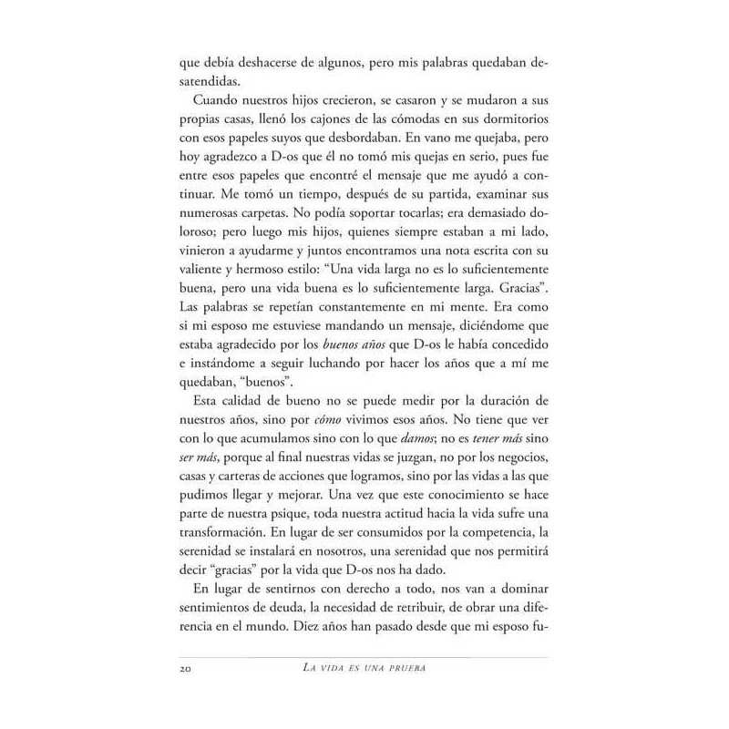 Life is a Test - Spanish Edition - Paperback | Books | Judaica
