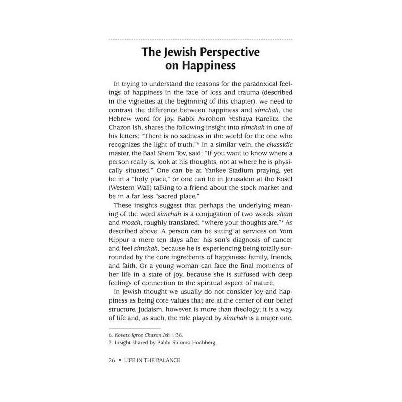 Life In The Balance | Books | Judaica