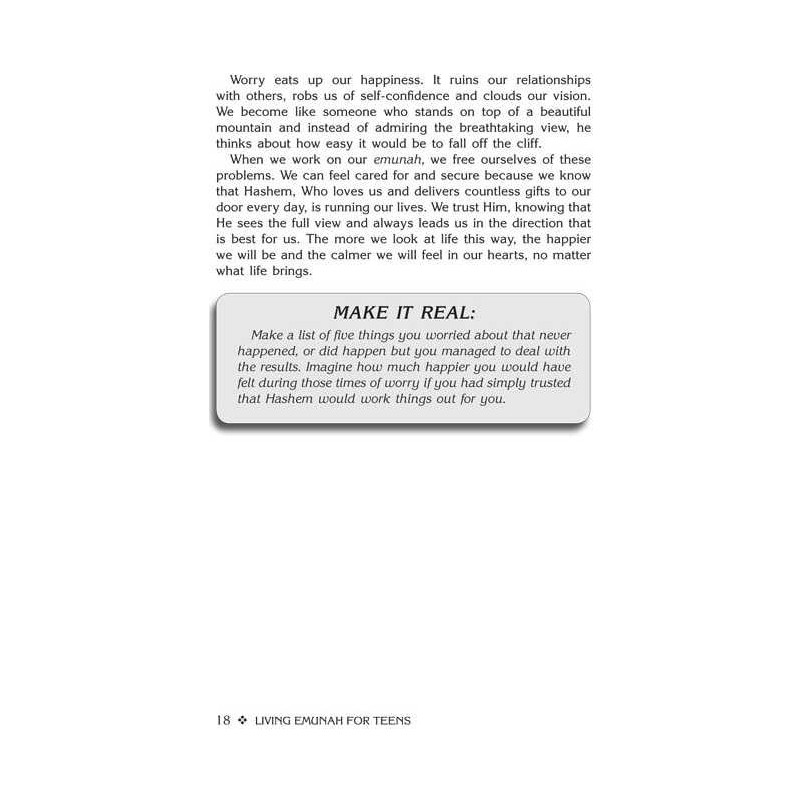 Living Emunah for Teens | Books | Judaica