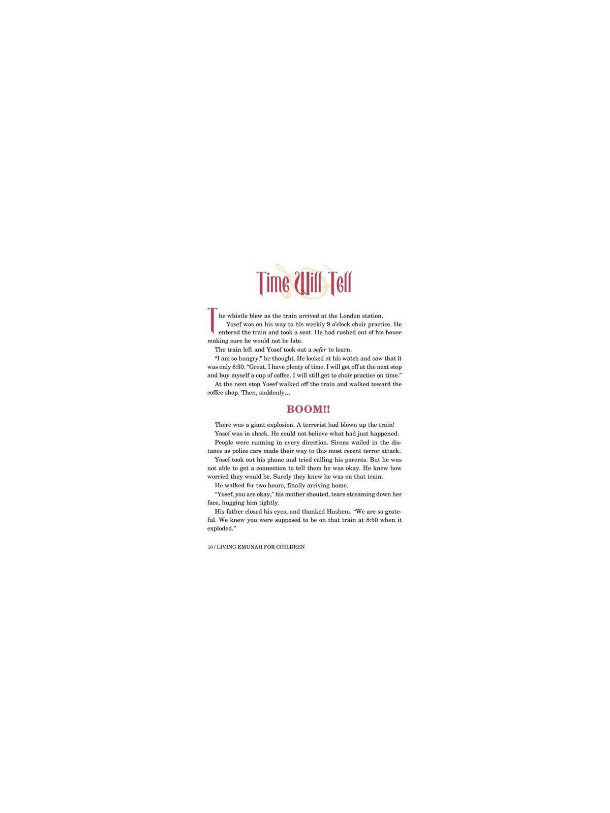 Living Emunah for Children | Books | Judaica