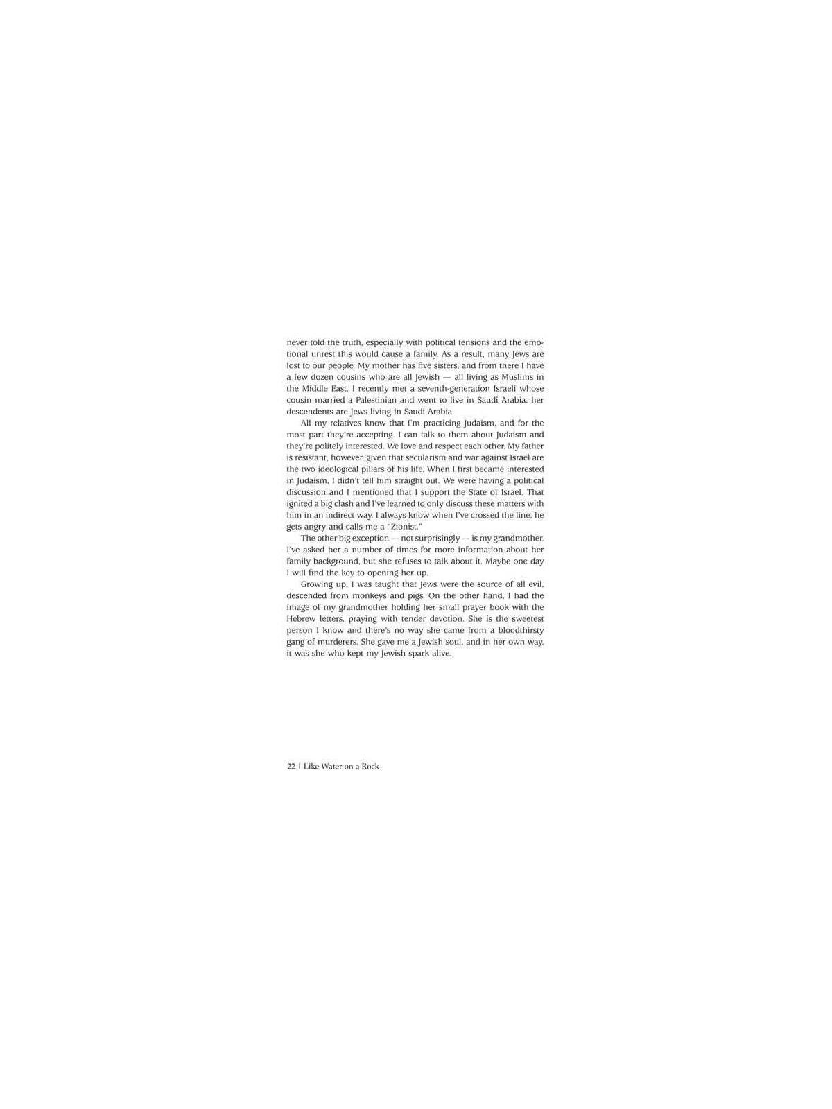 Like Water on a Rock - Hardcover | Books | Judaica