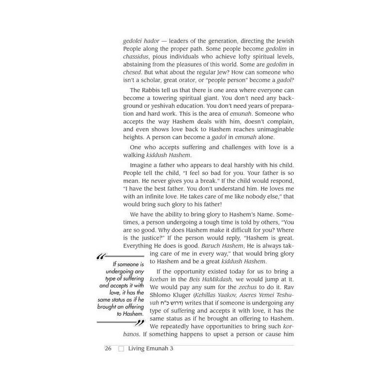 Living Emunah Volume 3 - Hardcover | Books | Judaica