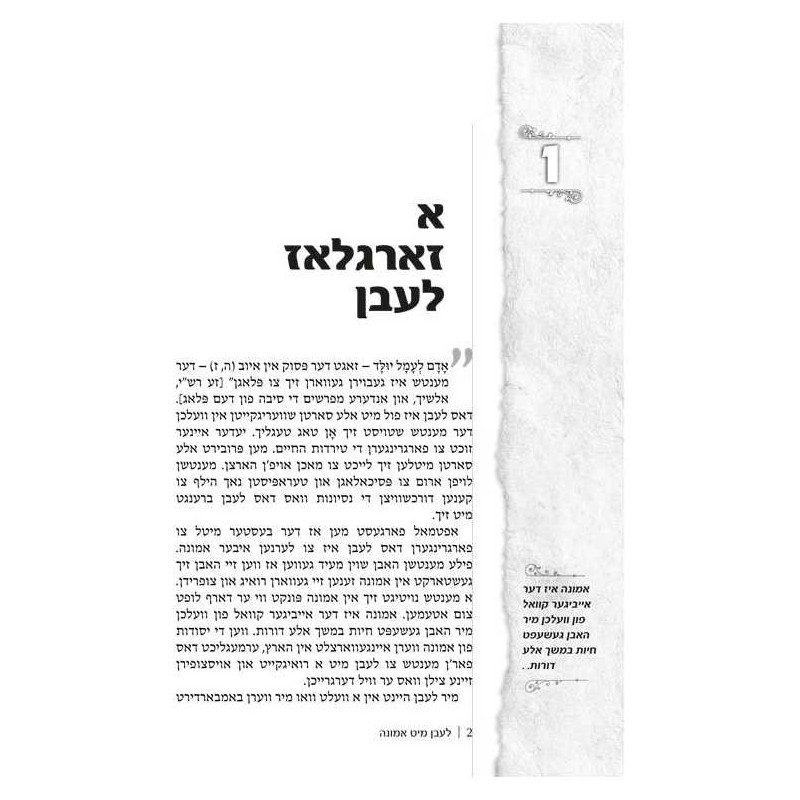 Living Emunah - Yiddish Edition (Leben Mit Emunah) | Books | Judaica
