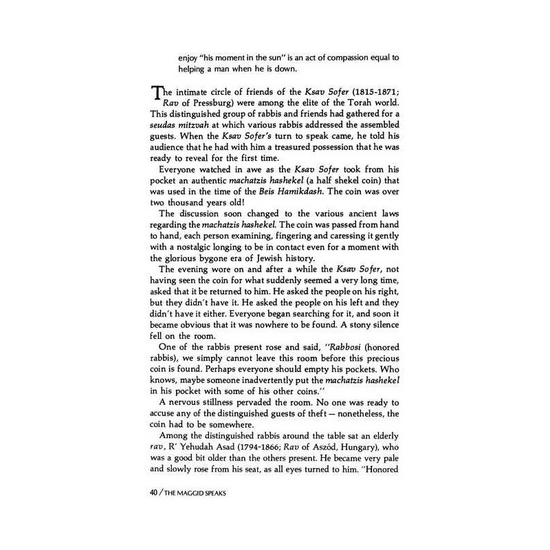 MAGGID SPEAKS [R' SCHWADRON/ P KROHN] (H/C) | Books | Judaica