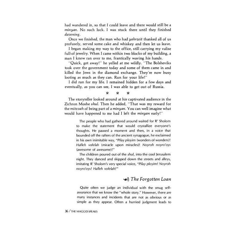 The Maggid Speaks [R' Schwadron] Paperback | Books | Judaica