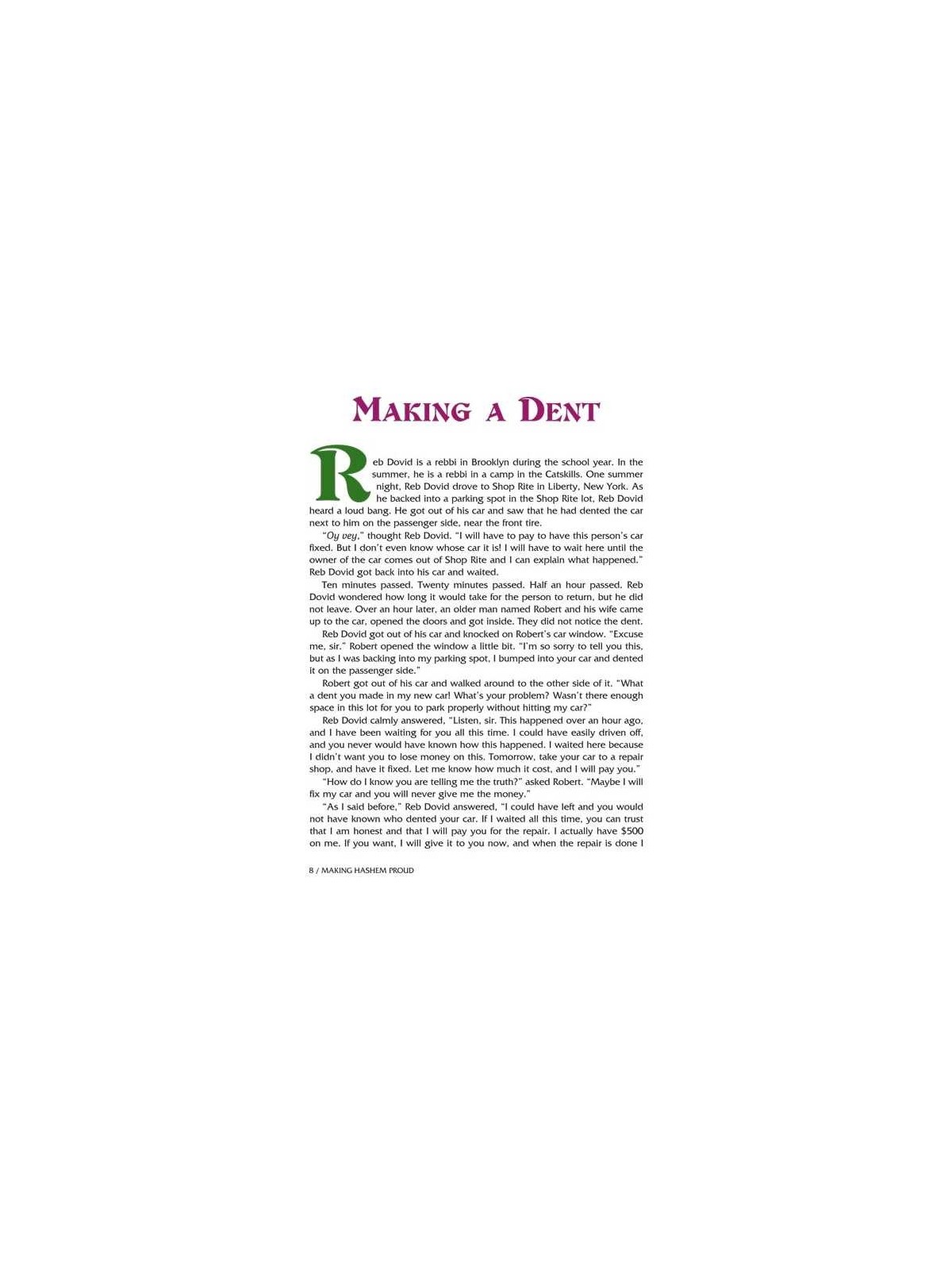 Making Hashem Proud - Hardcover | Books | Judaica