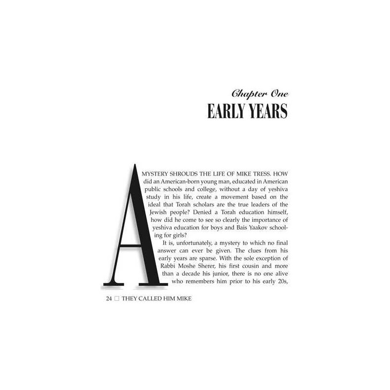 They Called Him Mike [Tress] Hardcover | Books | Judaica