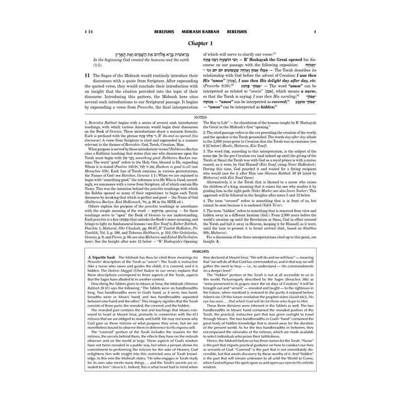 Kleinman Ed Midrash Rabbah: Bereishis Vol 1 Parshi | Books | Judaica