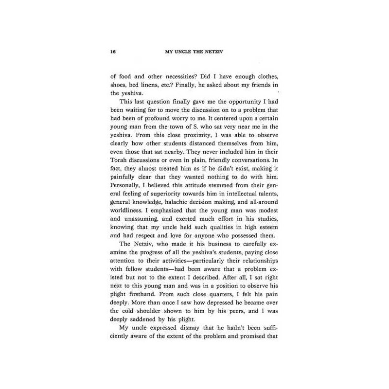 My Uncle The Netziv - Hardcover | Books | Judaica