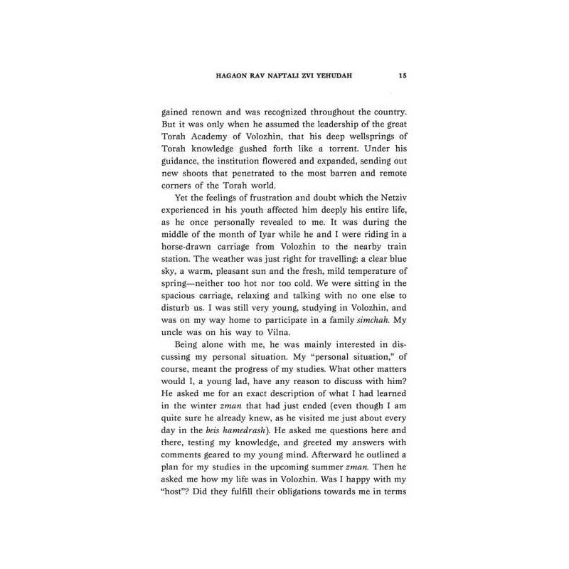 My Uncle The Netziv - Hardcover | Books | Judaica