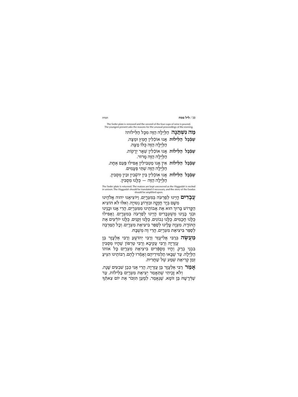 Machzor Pesach - Hebrew Only - Ashkenaz - English  | Books | Judaica