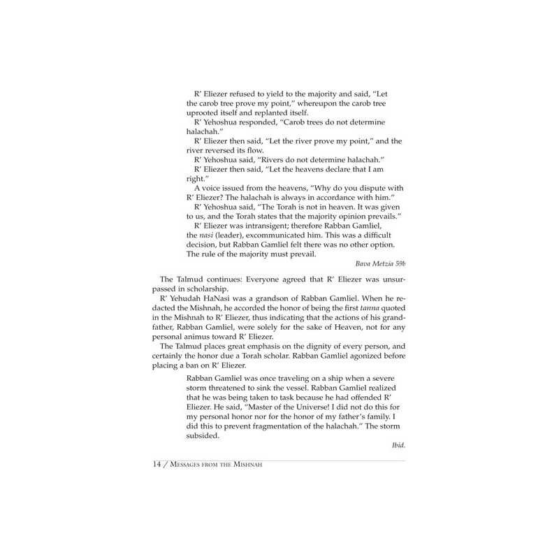 Messages From The Mishnah | Books | Judaica