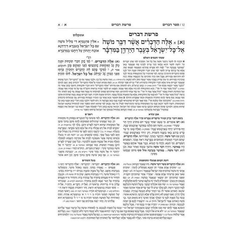 Mid Size Hebrew Mikra'os Gedolos Devarim - Czuker  | Books | Judaica