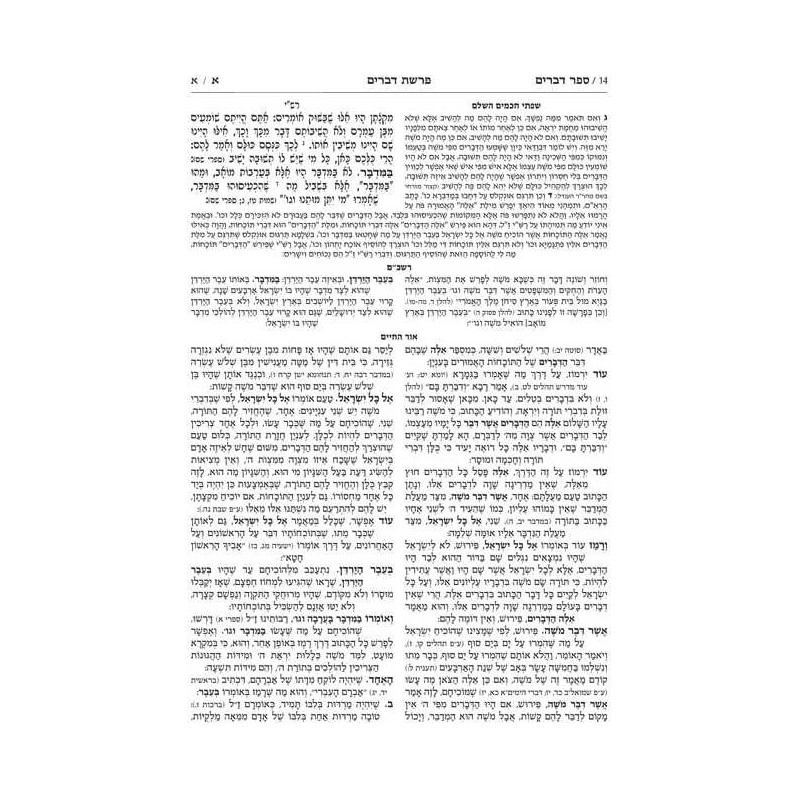 Mid Size Hebrew Mikra'os Gedolos Devarim - Czuker  | Books | Judaica