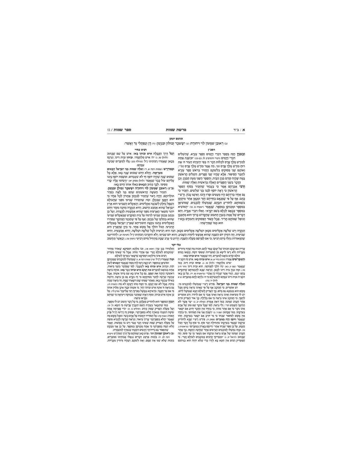 Mid Size Hebrew Mikra'os Gedolos Shemos - Czuker E | ספרים | יוּדָאִיקָה
