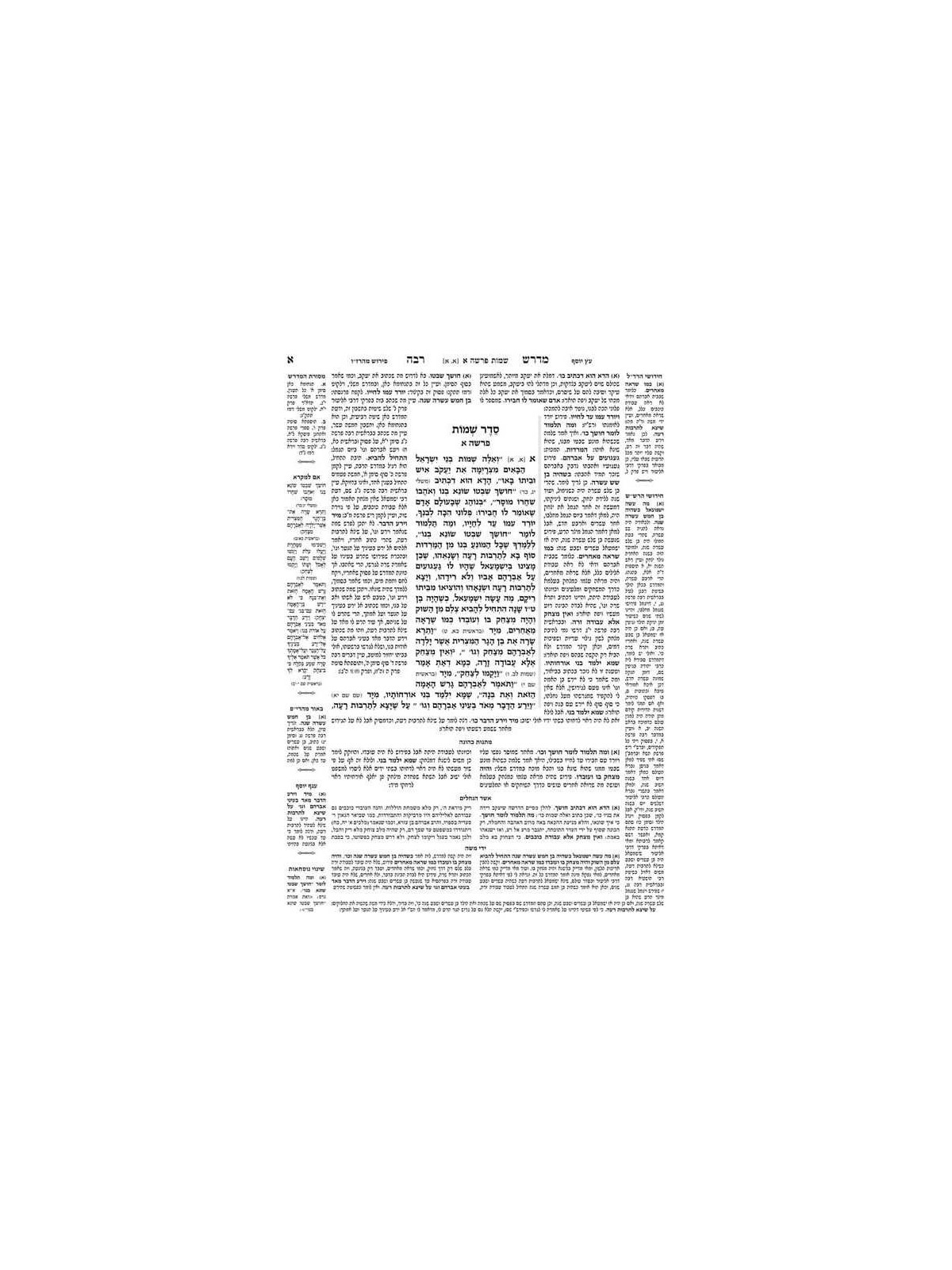 Midrash Rabbah: Shemos 1 Shemos - Beshalach | Books | Judaica